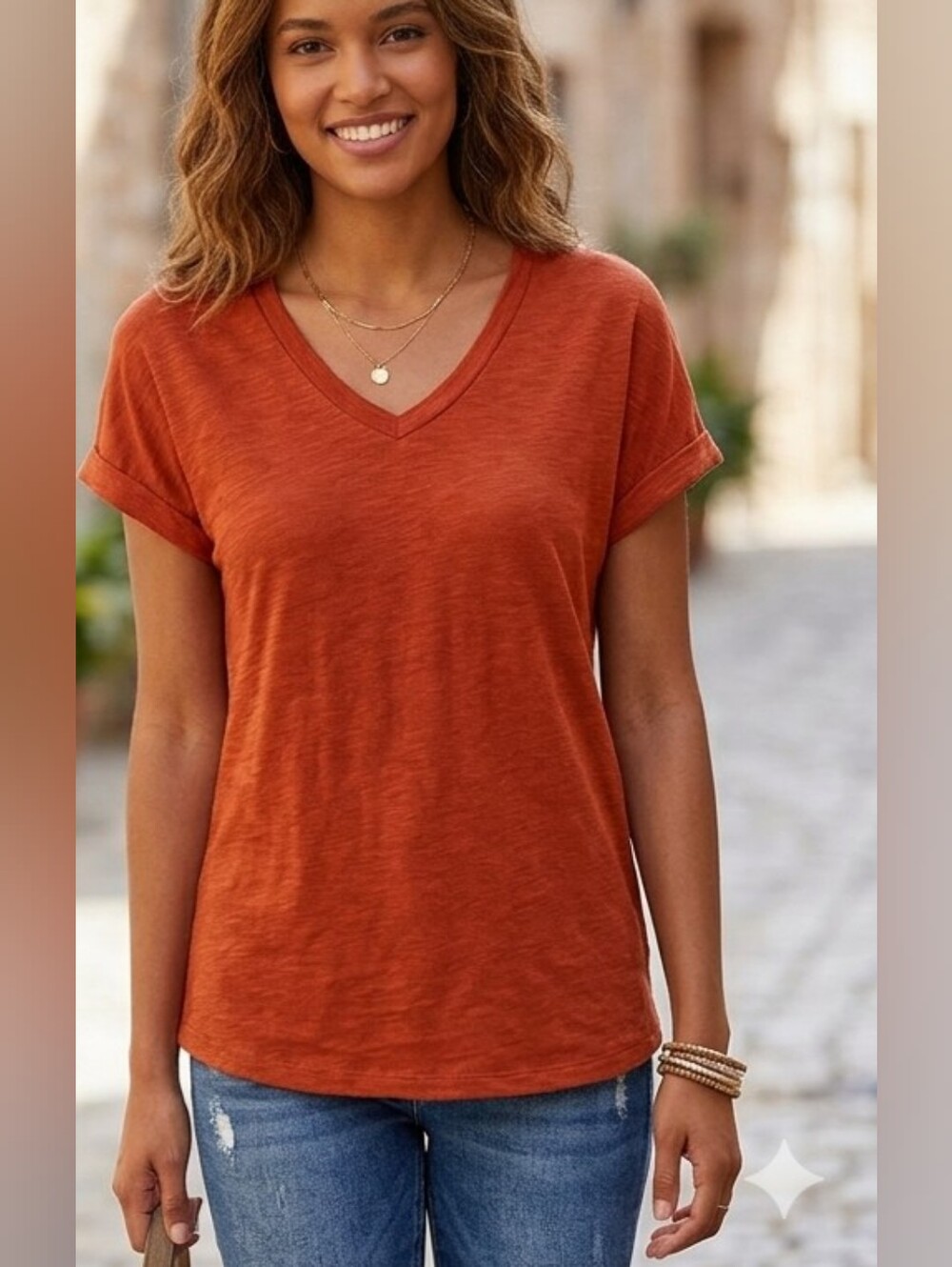 Jessica Simpson Orange  blouse